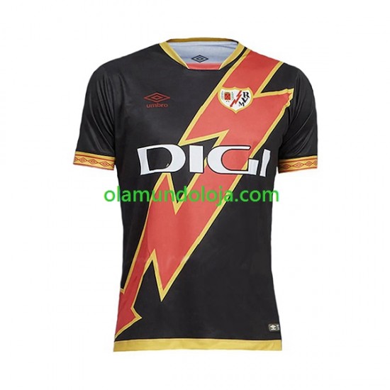 Camisola Rayo Vallecano Homem Equipamento Segundo 2023-2024 Manga Curta